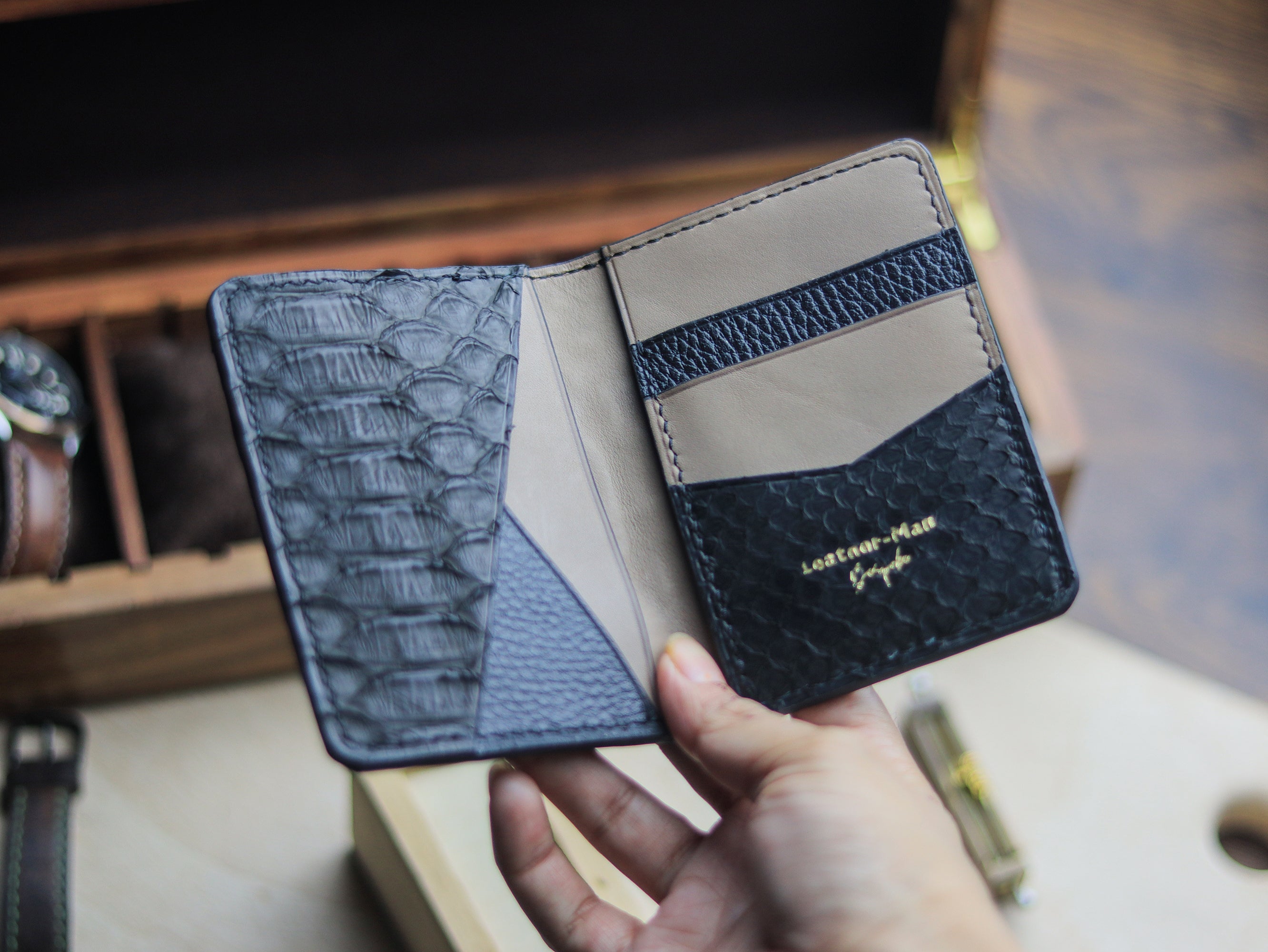 BRIXTON - RAVEN BLACK PYTHON SKIN